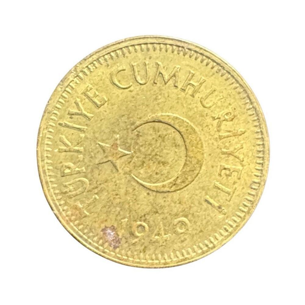 TÜRKİYE CUMHURİYETİ 1949 10 KURUS COIN KM# 888